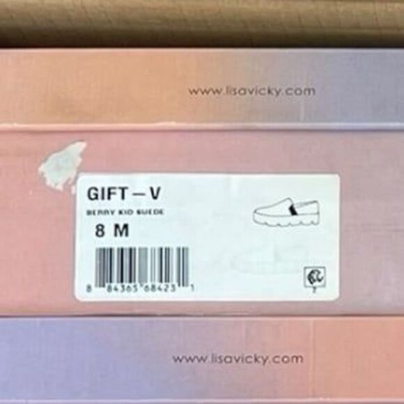 Lisa Vicky Raspberry Pink Suede Gift Platform Slip On Sneakers 8 - Picture 4 of 4